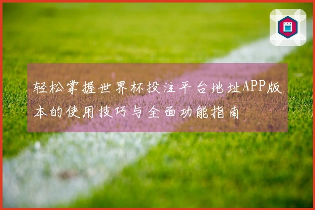 轻松掌握世界杯投注平台地址APP版本的使用技巧与全面功能指南